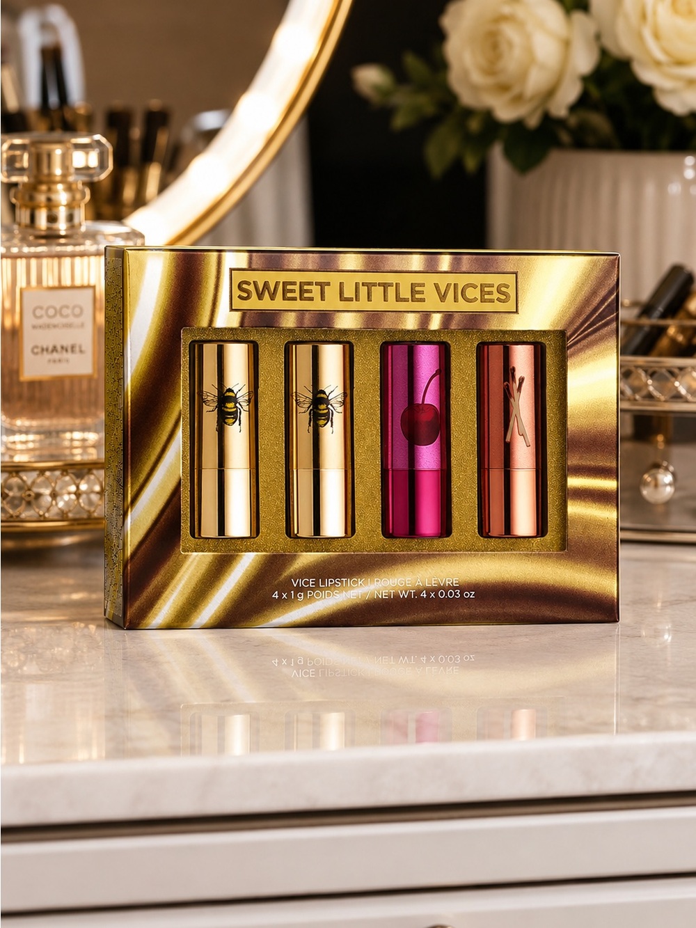 Urban Decay Sweet Little Vices 4pc Mini Vice Lipstick Set NWT